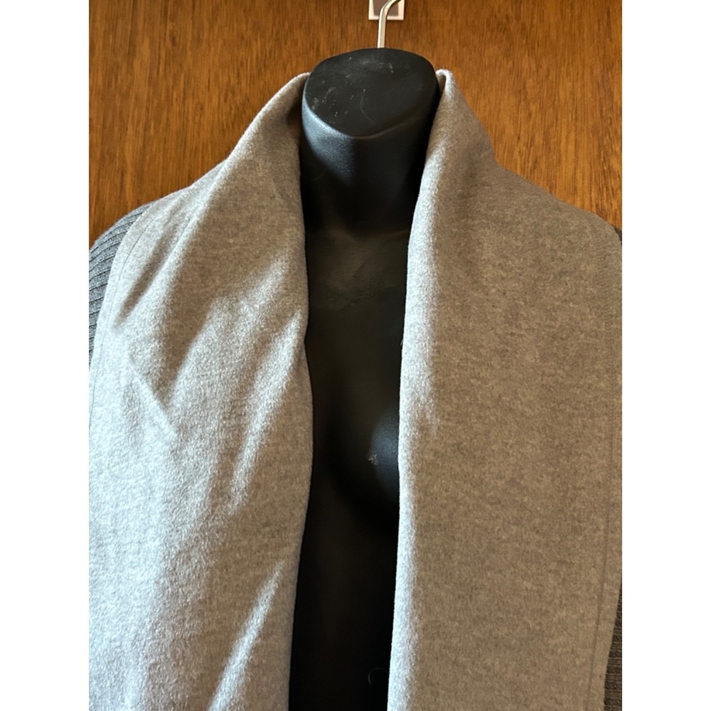 SOSKEN Brandy Waterfall Woll Blend Coat in Gray Sz M - Picture 7 of 15